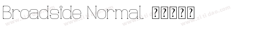 Broadside Normal字体转换